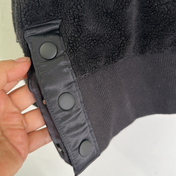 Athleta black recovery snap sweatshirt size 1X - Picture 8 of 13